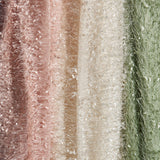 Fringe Shag Polyester Backdrop Drape Curtain 5ftx10ft Pink