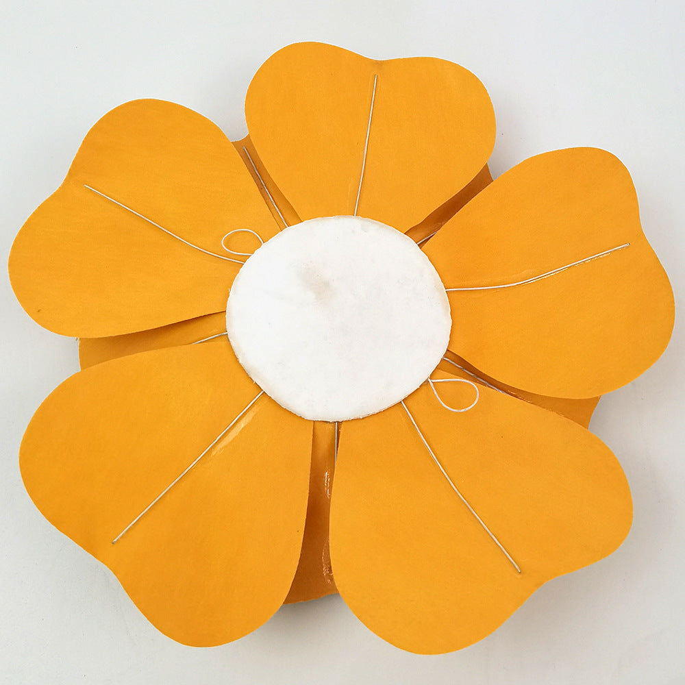 4 Packs Of Simulated Golden Rose Flower Wall Decoration 8"