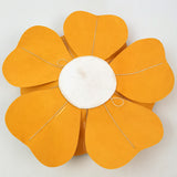 4 Packs Of Simulated Golden Rose Flower Wall Decoration 8"
