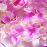 5 Pc Artificial Silk Hanging Wisteria Flower Garland Vines, 3 Strands in 1 Bush 44" Light Purple