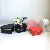 3 Pcs Heart Shaped Gift Boxes with Lids White