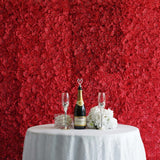 4 Pc Hydrangea Flower Wall Mat Backdrop 11 Sq ft Red