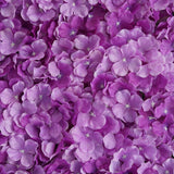 4 Pc Hydrangea Flower Wall Mat Backdrop 11 Sq ft Purple