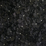 4 Pc Hydrangea Flower Wall Mat Backdrop 11 Sq ft Black