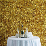 4 Pc Hydrangea Flower Wall Mat Backdrop 11 Sq ft Gold