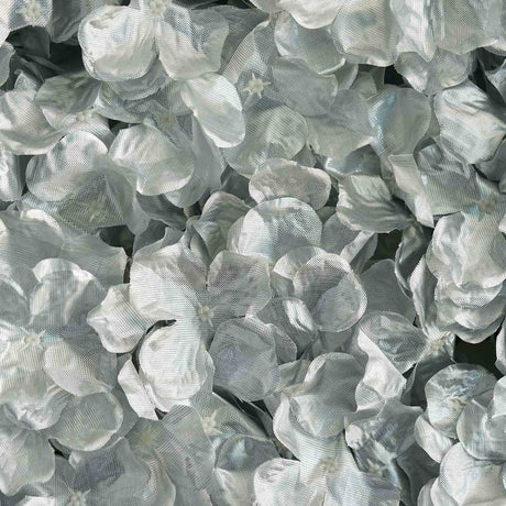 4 Pc Hydrangea Flower Wall Mat Backdrop 11 Sq ft Silver