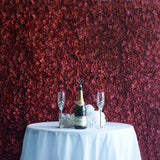 4 Pc Hydrangea Flower Wall Mat Backdrop 11 Sq ft Burgundy