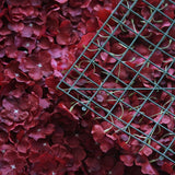 4 Pc Hydrangea Flower Wall Mat Backdrop 11 Sq ft Burgundy