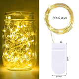 20 LED Starry Bright String Lights 90" Micro Fairy Lights Warm White - Battery Operated
