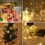 20 LED Starry Bright String Lights 90" Micro Fairy Lights Warm White - Battery Operated