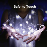 20 LED Starry Bright String Lights 90" Micro Fairy Lights White - Battery Operated