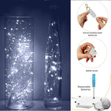 20 LED Starry Bright String Lights 90" Micro Fairy Lights White - Battery Operated