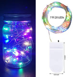 20 LED Starry Bright String Lights 90" Micro Fairy Lights Colorful - Battery Operated