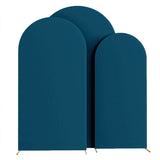 Lake Blue Polyester Wedding Arch Cover