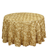 Satin Round Tablecloth 120" Pink