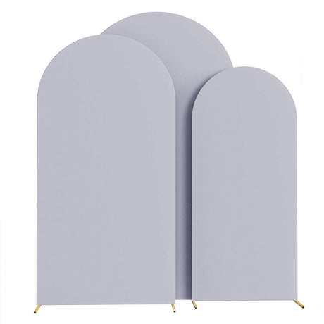 Light Gray Polyester Wedding Arch Cover