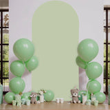Light Green Polyester Wedding Arch Cover