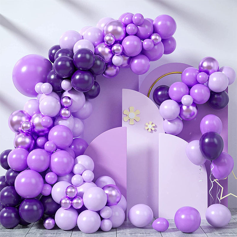 Light Purple Polyester Wedding Arch Cover