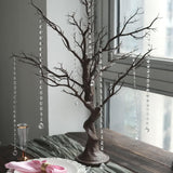 Manzanita Tree Centerpiece 34" Black with 8 Acrylic Bead Chains