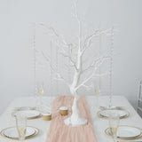 Manzanita Tree Centerpiece 34" White with 8 Acrylic Bead Chains