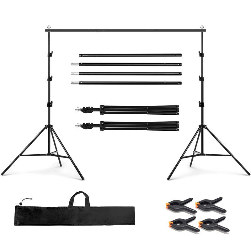 Metal Adjustable Pipe and Drape Photography Backdrop Stand Kit 8ftX10ft