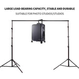 Metal Adjustable Pipe and Drape Photography Backdrop Stand Kit 8ftX10ft