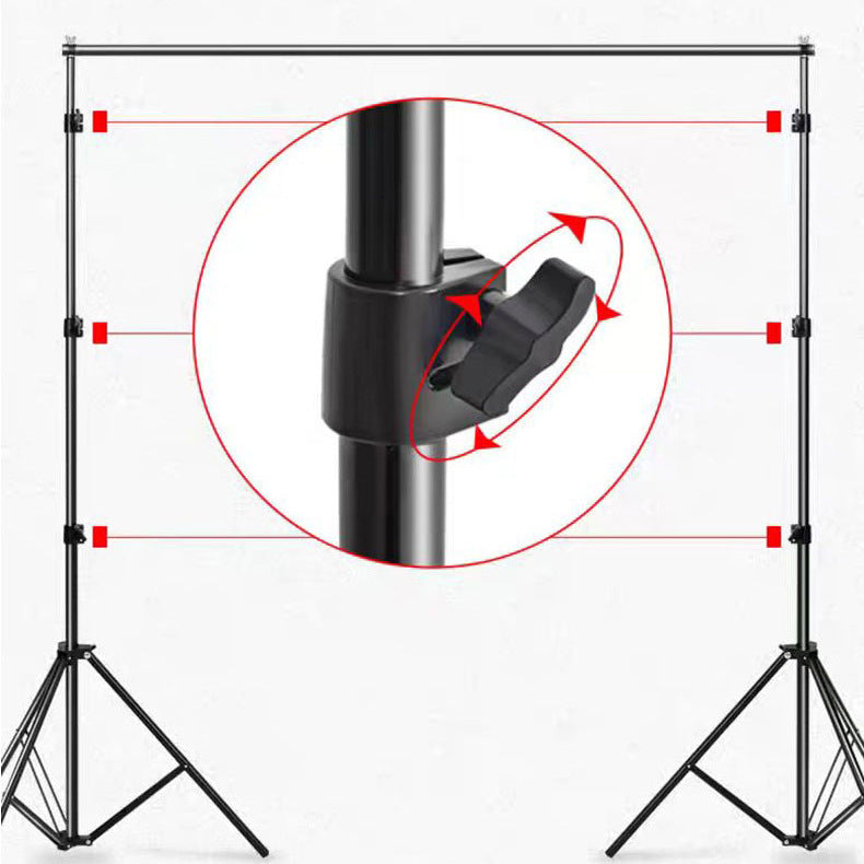 Metal Adjustable Pipe and Drape Photography Backdrop Stand Kit 8ftX10ft
