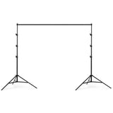 Metal Adjustable Pipe and Drape Photography Backdrop Stand Kit 8ftX10ft