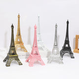 Metal Eiffel Tower Table Centerpiece 10" Pink