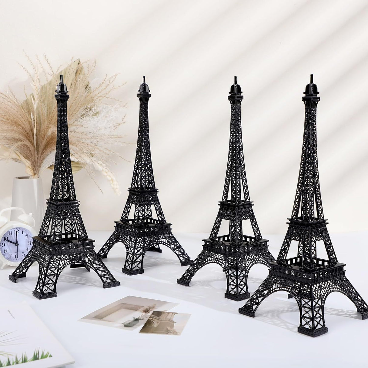 Metal Eiffel Tower Table Centerpiece 10" Pink