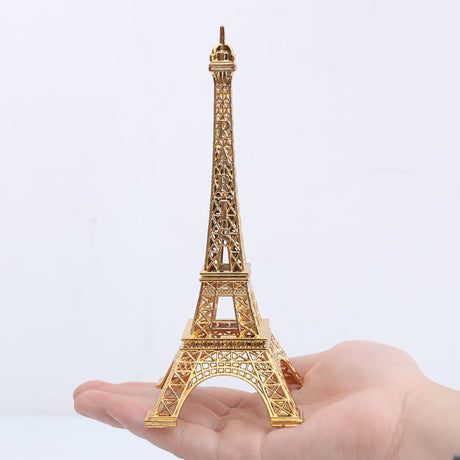 Metal Eiffel Tower Table Centerpiece 10" Bronze