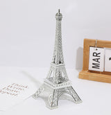 Metal Eiffel Tower Table Centerpiece 10" Silver