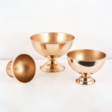 Metal Round Pedestal Flower Pot 8" Gold