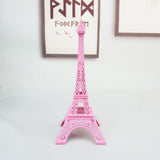 Metal Eiffel Tower Table Centerpiece 10" Pink