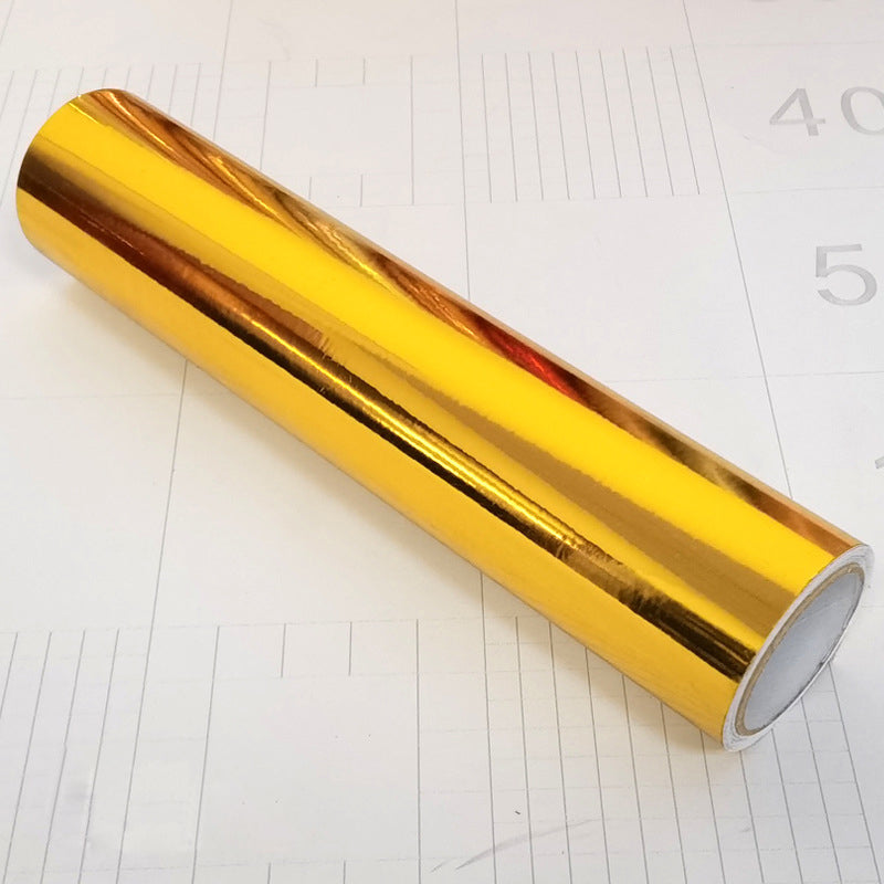 Metallic Glossy Adhesive Vinyl Roll 12"x16ft Gold