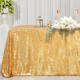 Mini Sequin Rectangle Tablecloth Gold