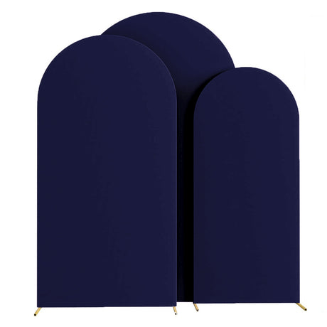 Navy Polyester Wedding Arch Cover