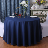 Polyester Round Tablecloth 70" Navy