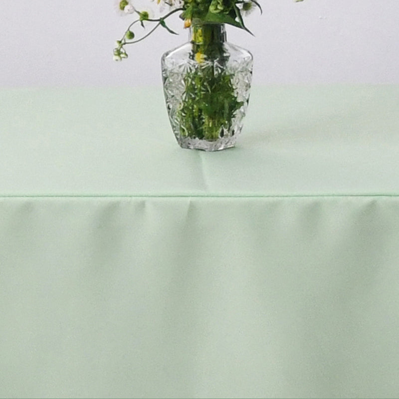 Open Back Fitted Polyester Rectangle Tablecloth 72"x30" Tiffany Blue