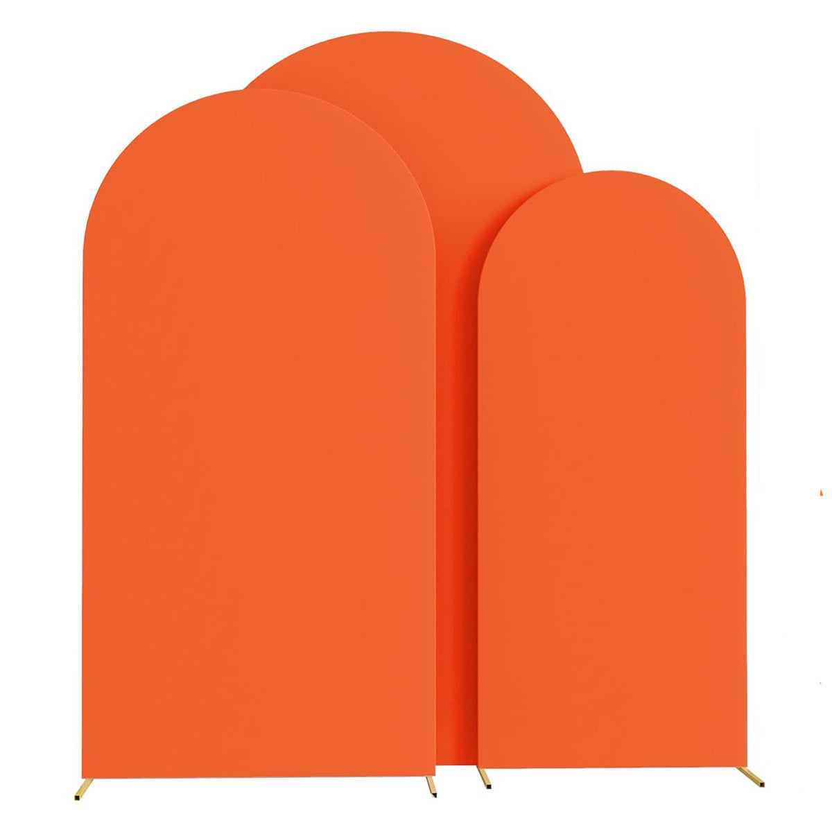 Orange Polyester Wedding Arch Cover