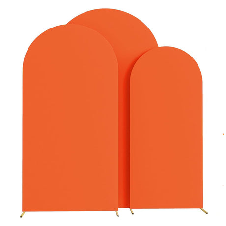 Orange Polyester Wedding Arch Cover