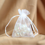 10 Pc Organza Drawstring Wedding Party Favor Gift Bags 4"x6" Dark Purple