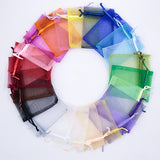 10 Pc Organza Drawstring Wedding Party Favor Gift Bags 4"x6" Dark Purple