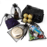 10 Pc Organza Drawstring Wedding Party Favor Gift Bags 4"x6" Dark Purple