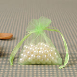 10 Pc Organza Drawstring Wedding Party Favor Gift Bags 4"x6" Fruit Green