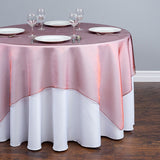 Organza Table Overlay 72"x72" Champagne
