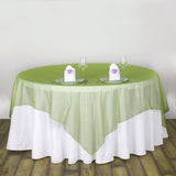 Organza Table Overlay 72"x72" Grass Green