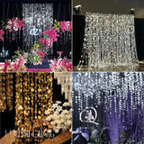 20 Pcs PVC Round Sequin Door Curtain Decoration 3ft Red