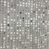 20pcs PVC Small Round Sequin Door Curtain Decoration 3ft Silver