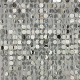 20pcs PVC Large Round Sequin Door Curtain Decoration 3ft Silver